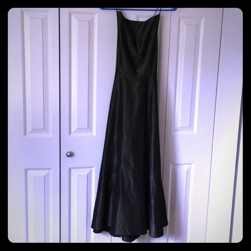 Tahari petite dark green party dress size 6